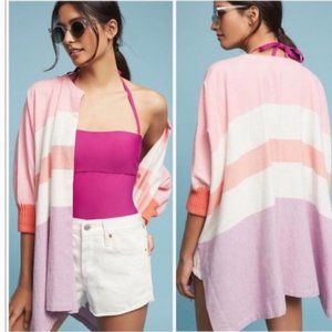 ANTHROPOLOGIE KADEN STRIPED KIMONO new